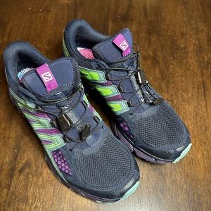 Salomon Women's X-MIIS-sion 3 Trail Running Shoes Acai Sangria Fair Aqua SZ 10.5